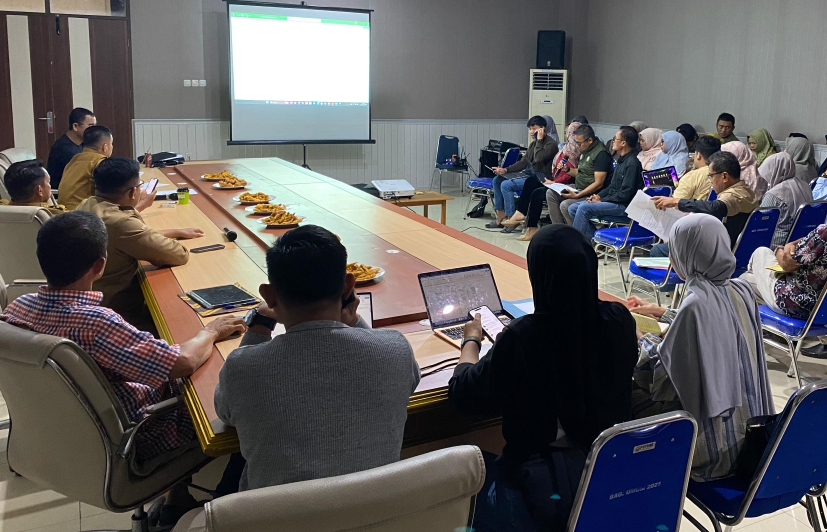 Bupati sidrap Didampingi Sekda pimpin Monev Realisasi Anggaran Triwulana lll
