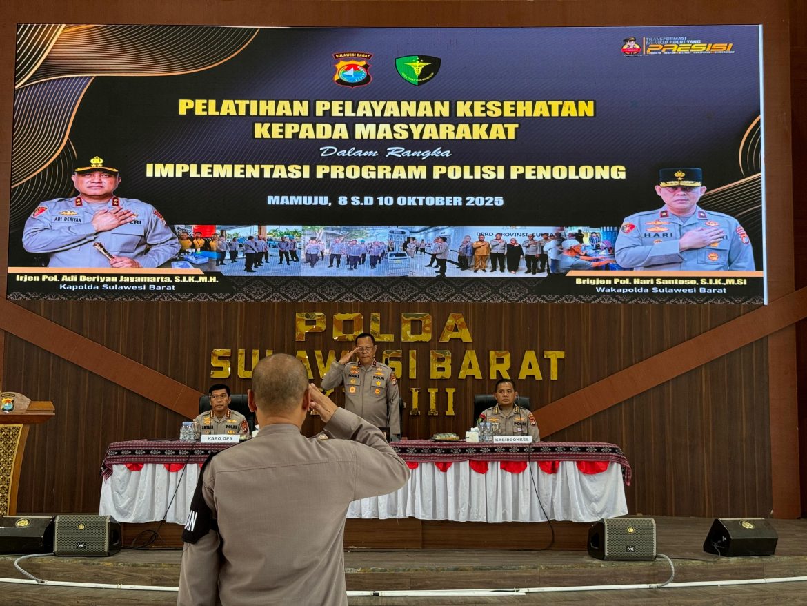 Tingkatkan Kapasitas Personel, Wakapolda Sulbar Luncurkan Pelatihan Pertolongan Medis
