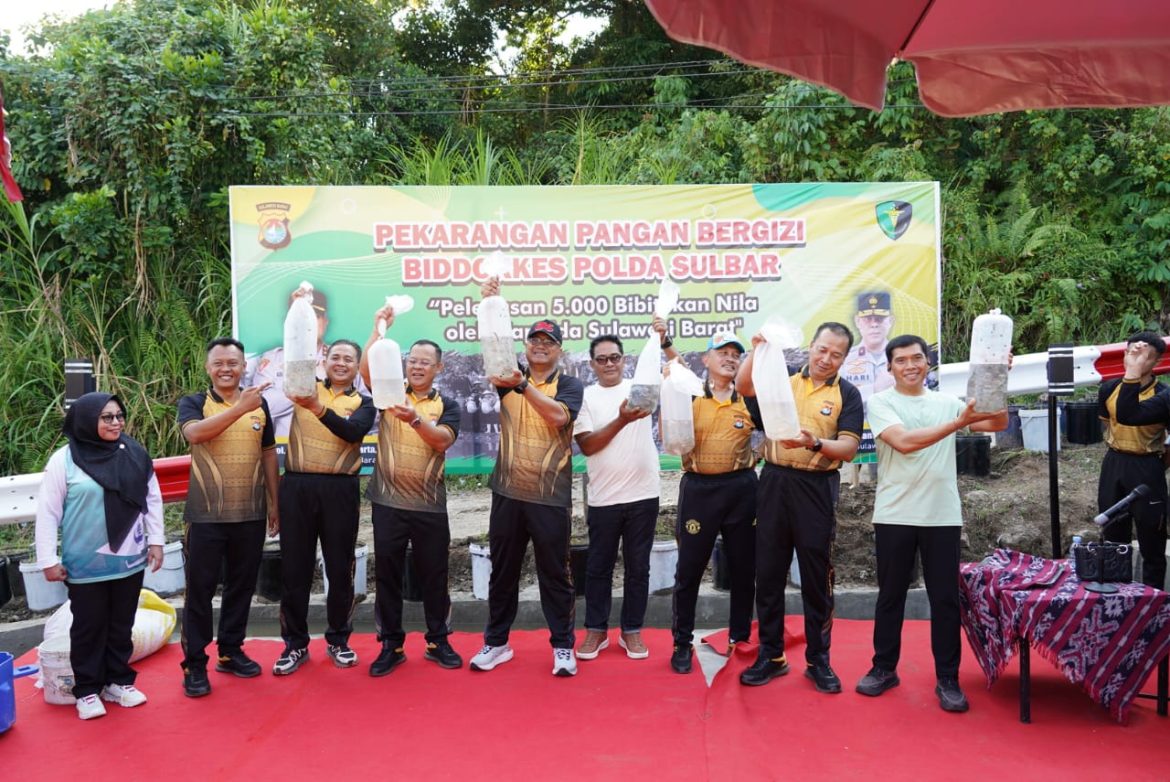 Kapolda Sulbar Tebar 5.000 Bibit Ikan Nila, Wujudkan Ketahanan Pangan Berkelanjutan di Bumi Manakarra
