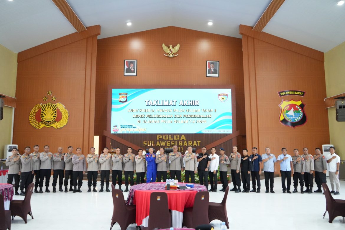 Irjen Pol. Adi Deriyan: Audit Kinerja Wujud Transparansi dan Akuntabilitas Polda Sulbar