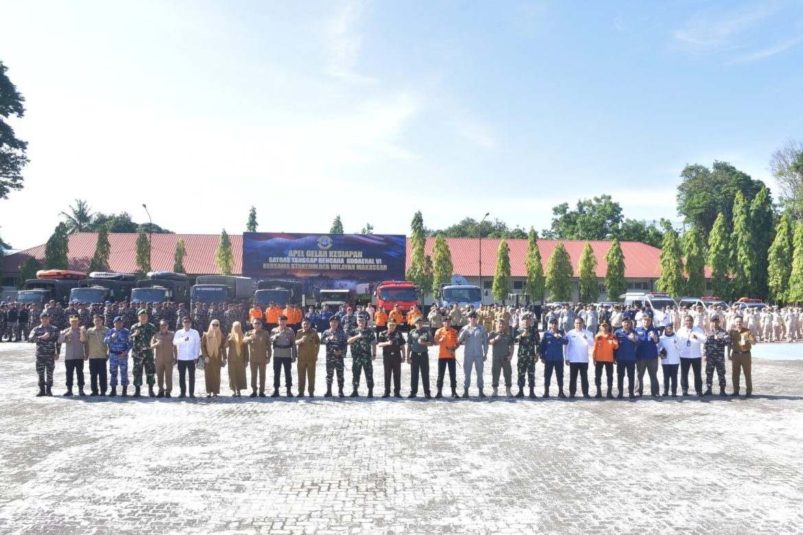 Dankodaeral VI Pimpin Apel Gelar Kesiapan Satgas Tanggap Bencana Kodaeral VI