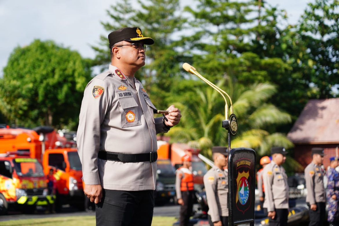 Kapolda Sulbar Pimpin Apel Siaga Hadapi Cuaca Ekstrem, Tegaskan Komitmen Lindungi Masyarakat