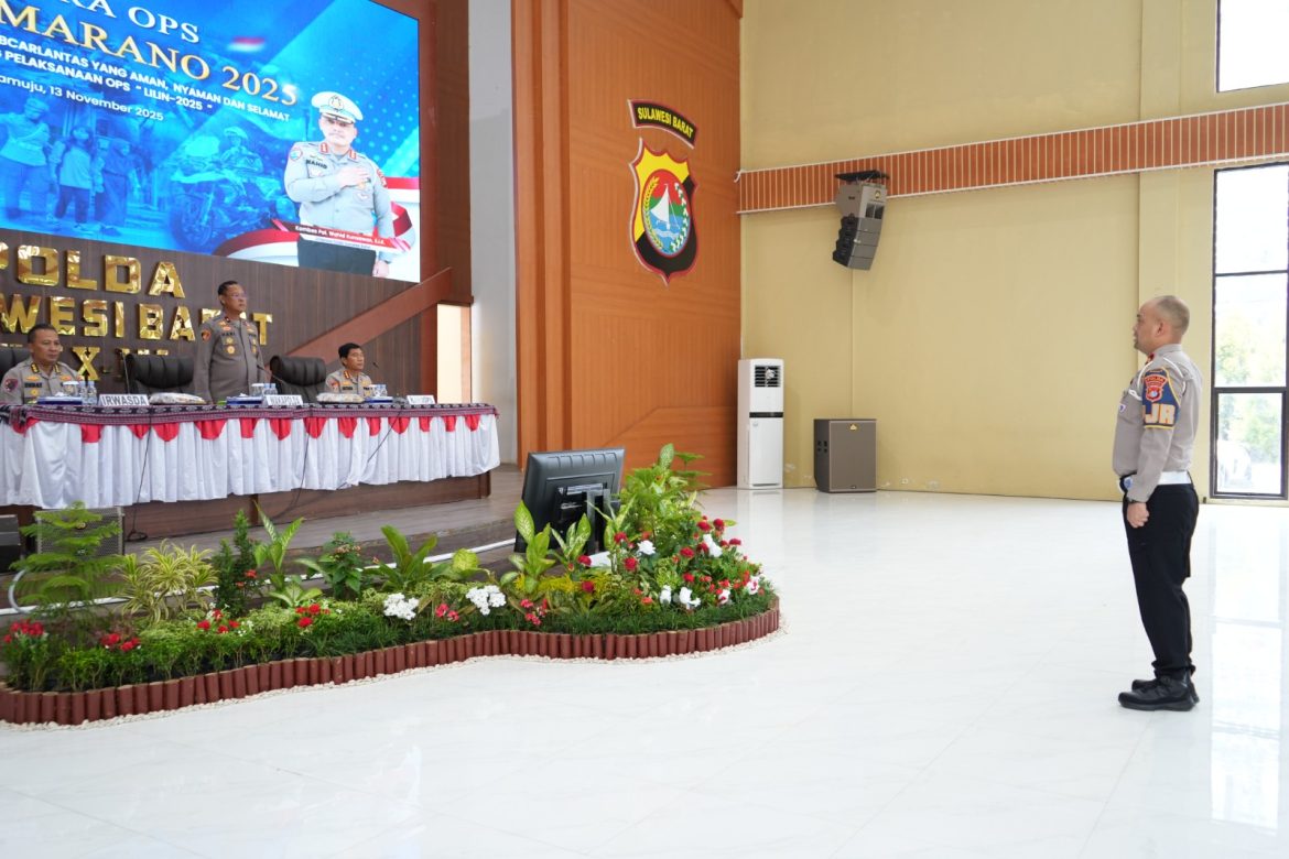 Wakapolda Sulbar Buka Laptra Ops Zebra Marano 2025: Pelanggaran Kecil Bisa Berakibat Fatal