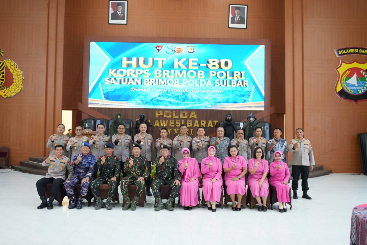 HUT Brimob ke-80, Wakapolda Sulbar Dorong Adaptasi Teknologi dan Pengabdian Terbaik