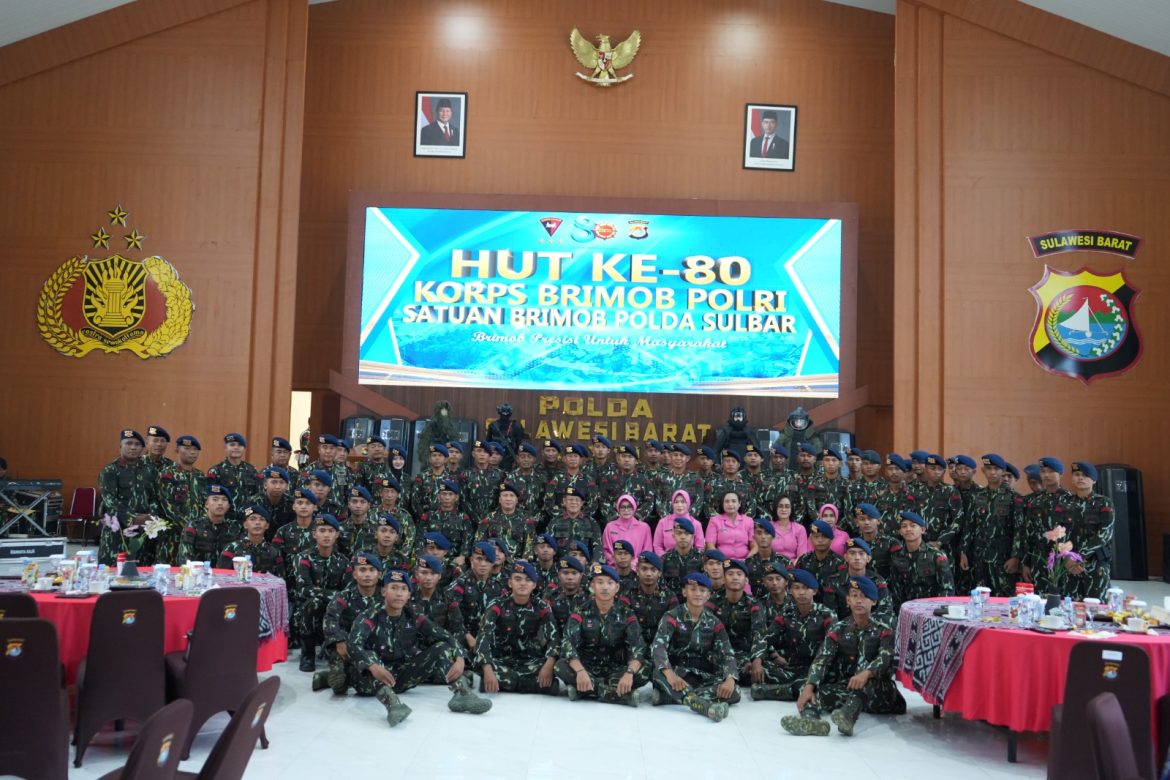 Dimeriahkan Budaya dan Pameran Taktis, HUT Brimob ke-80 di Sulbar Berlangsung Khidmat dan Semarak