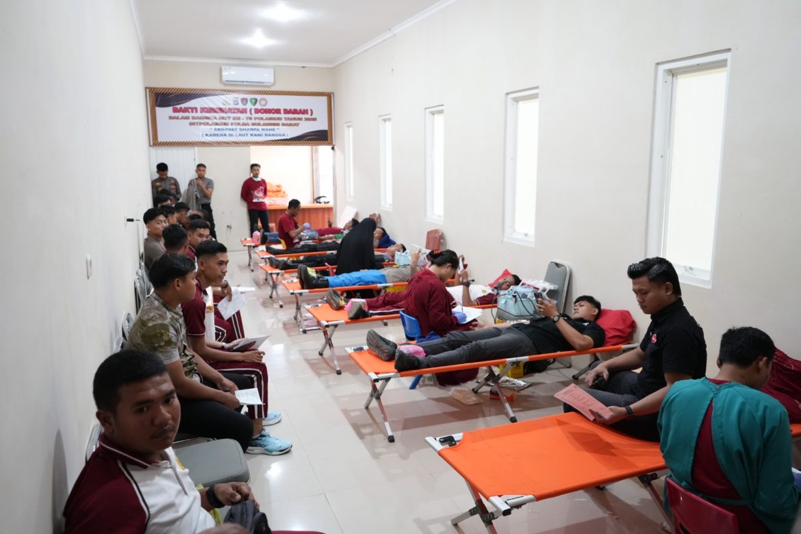 Bakti Sosial Polirud Polda Sulbar: Donor Darah Warnai Peringatan Hari Jadi ke-75