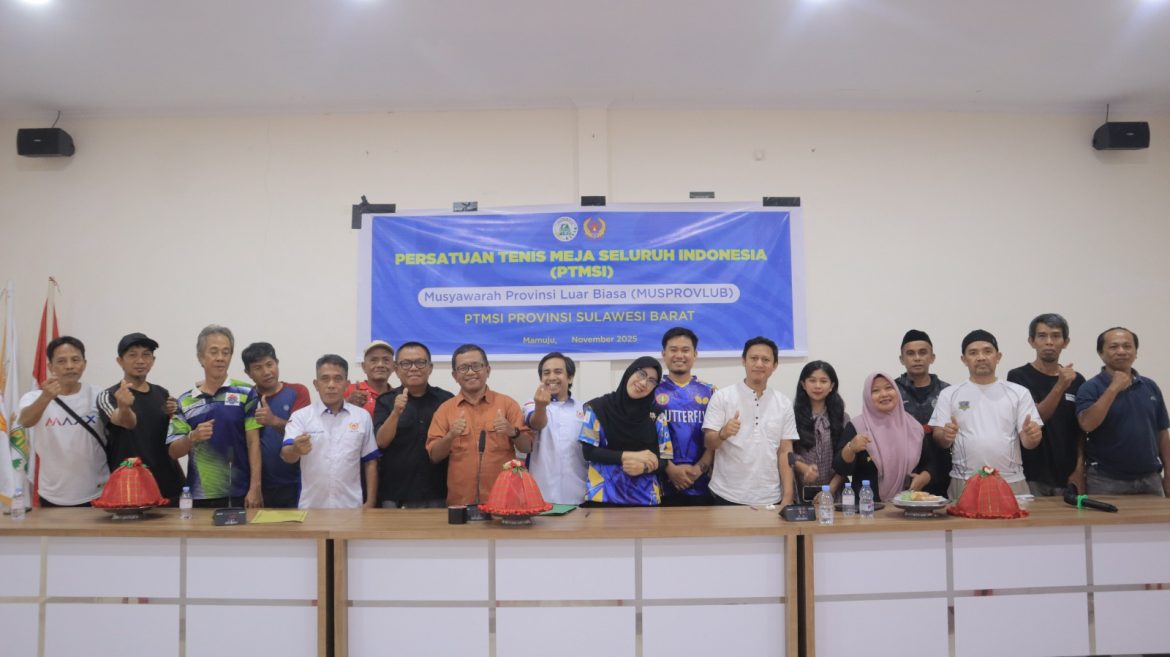 PTMSI Sulbar Laksanakan Musprovlub: KONI Tekankan Legitimasi Organisasi, Andi Rafiudin Resmi Pimpin PTMSI Sulbar