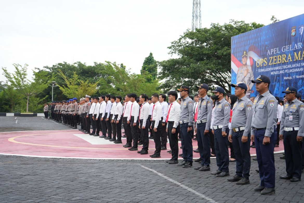 Ops Zebra Marano 2025 Berlangsung Selama 14 Hari, Polda Sulbar Resmi Laksanakan Apel Gelar Pasukan