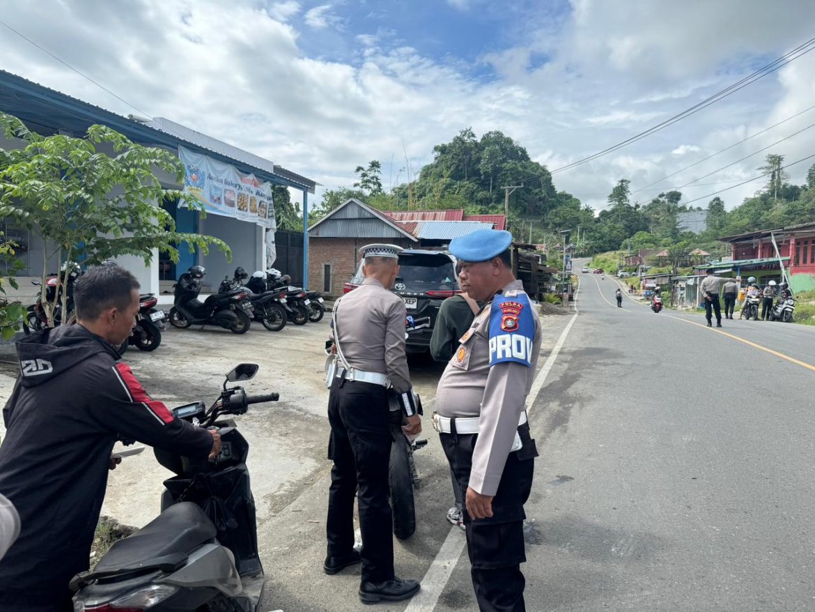 Puluhan Pelanggar Terjaring di Gerbang Kota Mamuju, Oprasi Zebra Marano 2025, Berlangsung Ketat