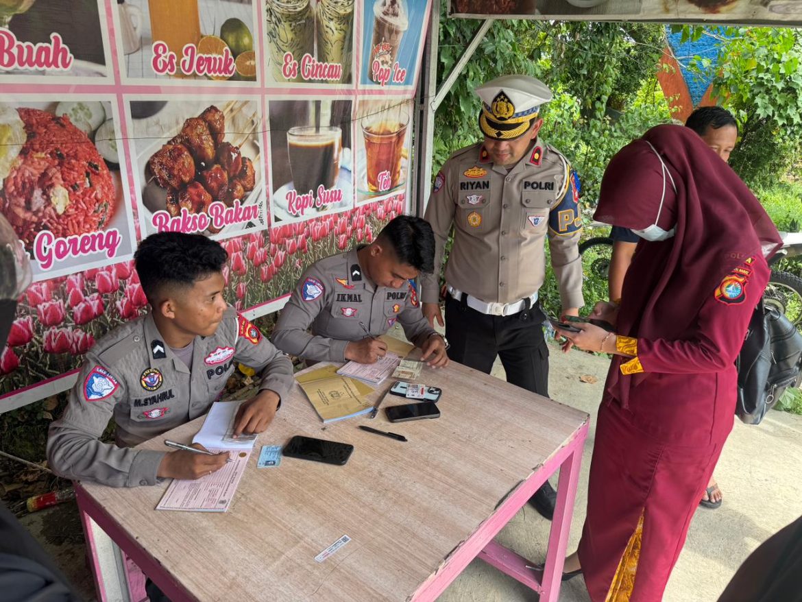 Oprasi Zebra Marano 2025 di Mamuju: Helm, SIM, hingga Sabuk Pengaman Jadi Fokus Penindakan