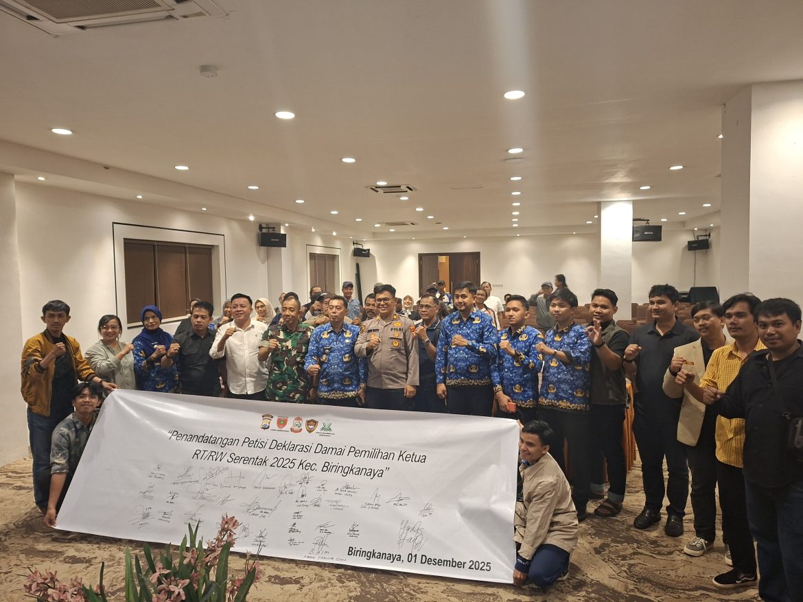 Forum Pemuda Biringkanaya dan Tripika Gelar Deklarasi Damai Jelang Pemilihan RT/RW Serentak