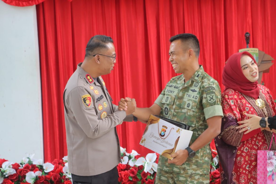 Wujud Sinergitas, Kapolres Pasangkayu Hadiri Acara Pisah Sambut Dandim 1427/Pasangkayu 