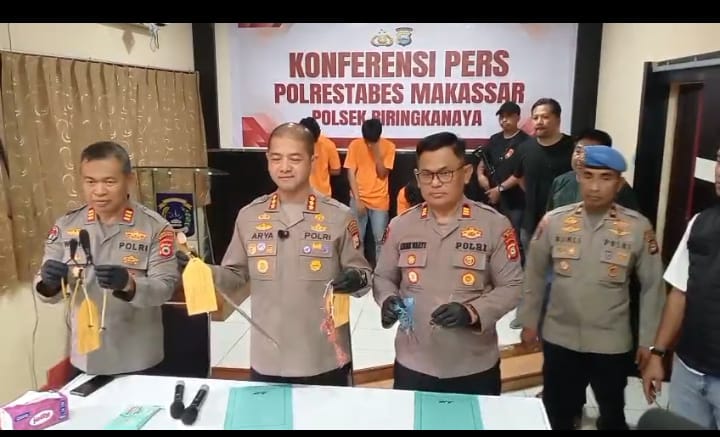 Tak Ada Ruang Kejahatan di Makassar, Geng Motor Bersenjata Ditindak di Biringkanaya