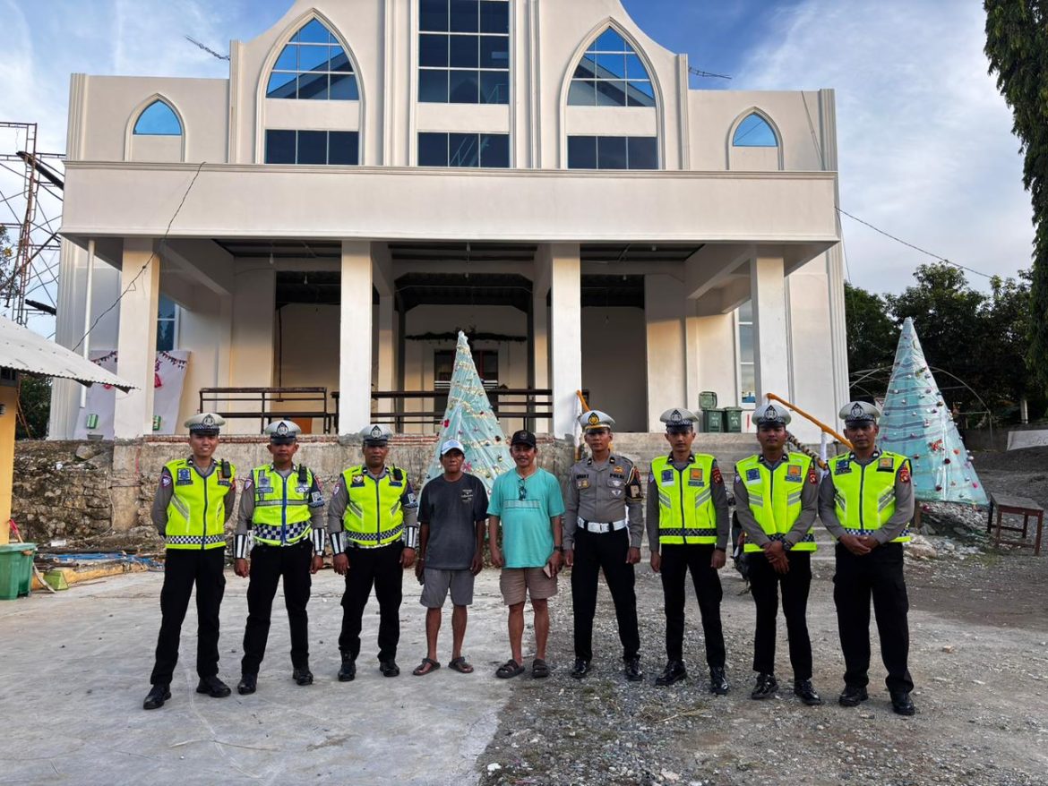 Gereja di Mamuju Jadi Prioritas Kegiatan Patroli Dialogis Ditlantas Polda Sulbar Selama Nataru