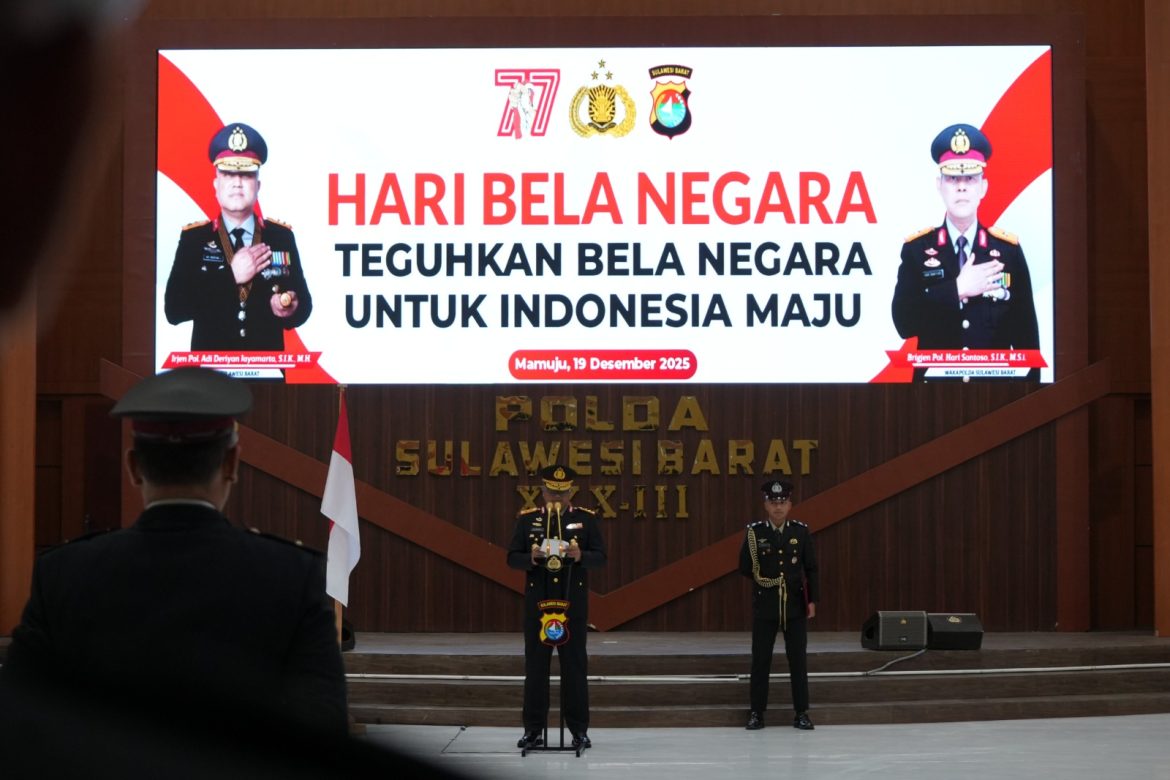 Bela Negara ke-77, Kapolda Sulbar: Teguhkan Komitmen untuk Indonesia Maju, Meskipun Hujan Menerpa