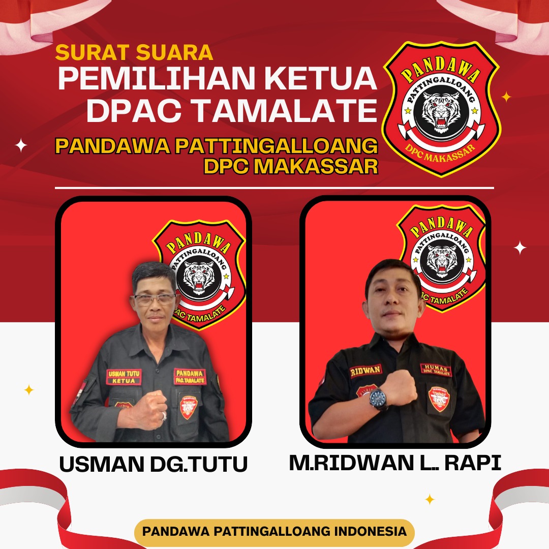 PAC Pandawa Tamalate Ciptakan Tradisi Demokrasi Sehat, Jadi Percontohan Pemilihan Ketua Transparan