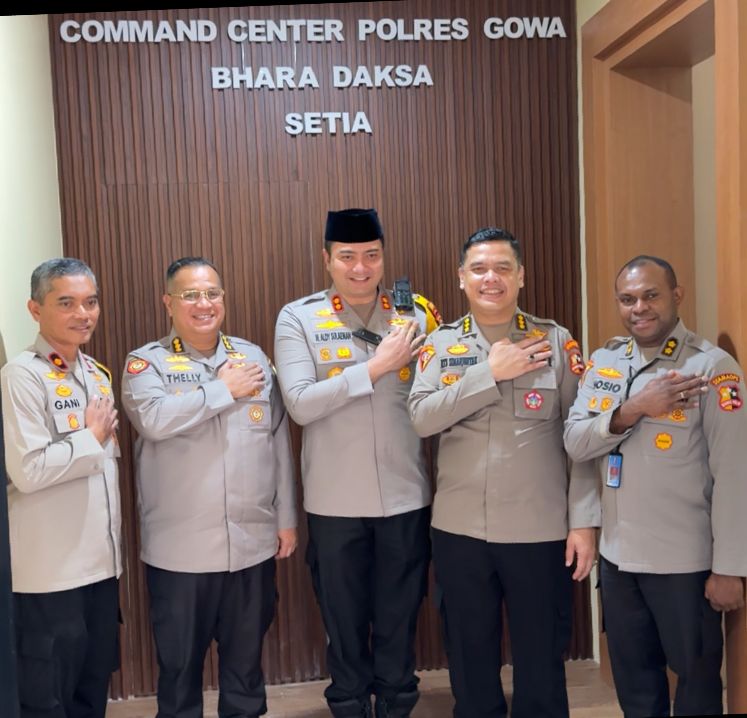 Tim Stamaops Polri Tinjau Fasilitas Pelayanan dan Sistem Pengawasan di Polres Gowa