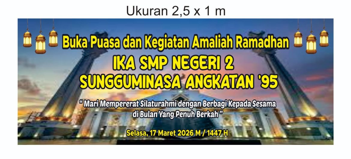 IKA SMP NEG.2 SUNGGUMINASA ANGKATAN 95 MELAKSANAKAN BUKA PUASA BERSAMA DAN KEGIATAN AMALIAH RAMADHAN 