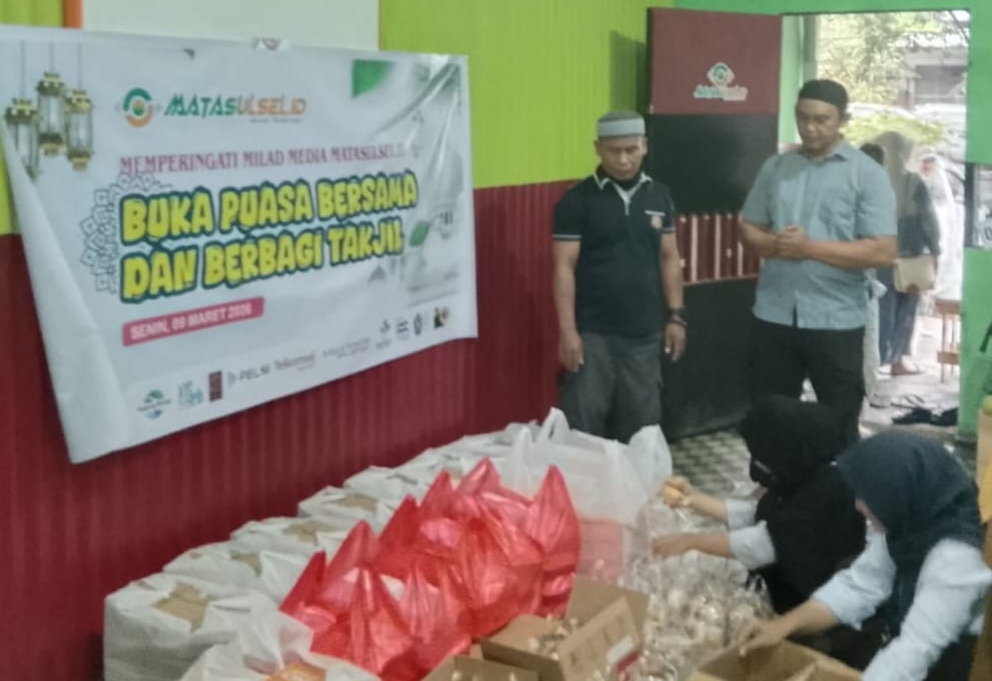 Semarakkan Milad ke-2,Mata Sulsel Gelar Buka Puasa Bersama dan Berbagi Takjil