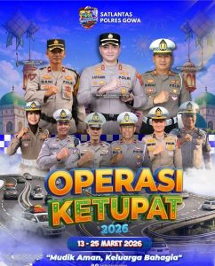 Operasi Ketupat Dimulai, 13 Maret  2026  Kapolres Gowa Turun Langsung Pantau Situasi di Lapangan