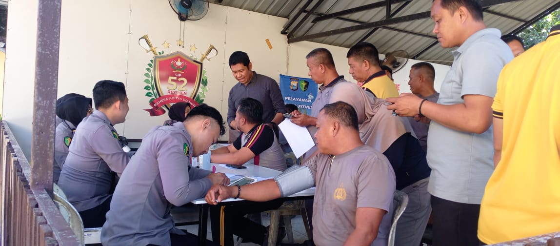 Personil Polsek Biringkanaya Laksanakan Pemeriksaan Kesehatan Berkala