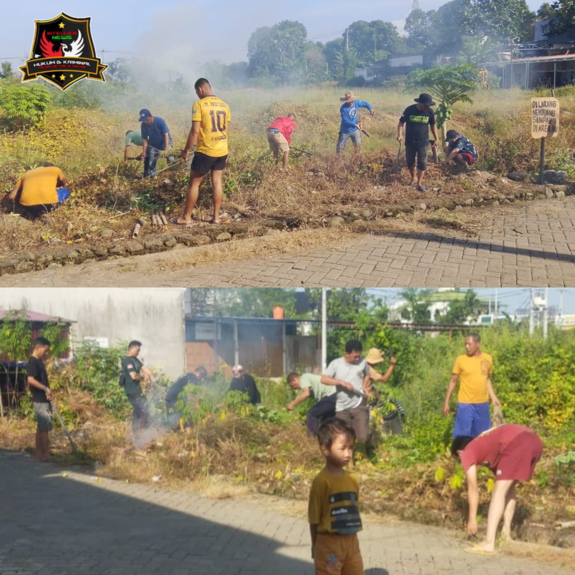 Sambut Pagi Dengan Gotong Royong, Warga Perumahan Bukit Asera Garden Gelar Kerja Bakti Massal Di Minggu Pagi