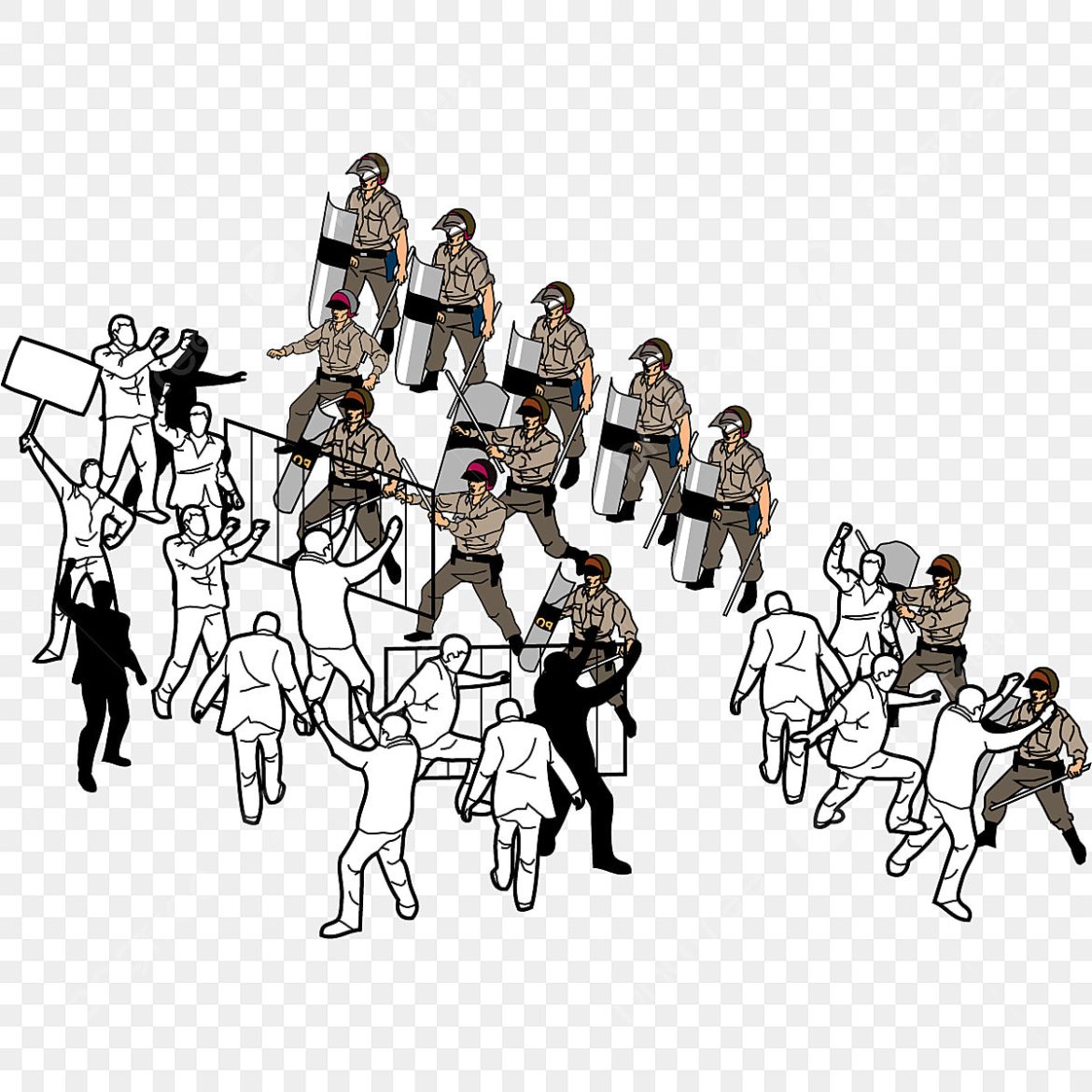 Demo 30 Tahun Amarah di Makassar Ricuh, Puluhan Mahasiswa Diamankan