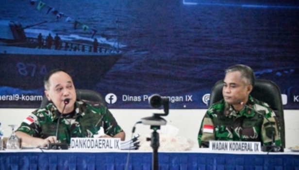 Komandan Kodaeral lX Tinjau Tabletop Exercise Penyiapan Tujuh Rencana Operasi Kodaeral lX