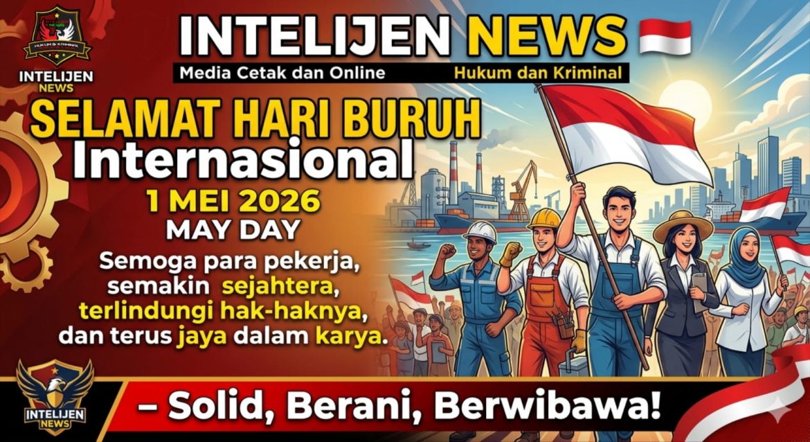 Keluarga Besar Intelijen News Ucapkan Selamat Hari Buruh Internasional 2026