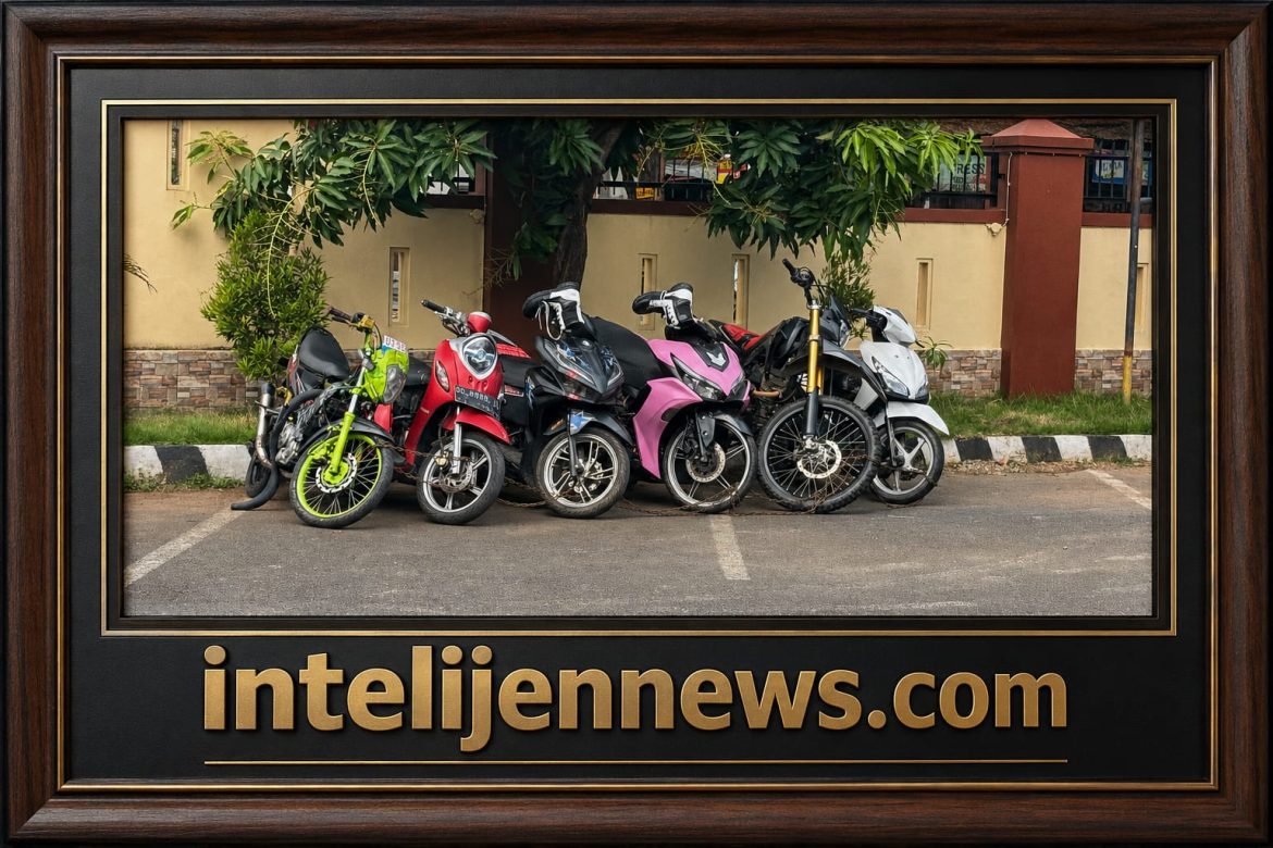 Patroli Harkamtibmas Polsek Makassar, 6 Motor Berknalpot Brong dan Tanpa Surat Diamankan