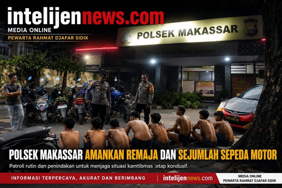 Polsek Makassar Amankan Pelaku Balap Liar di Hari Raya Idul Adha di Jl. Veteran