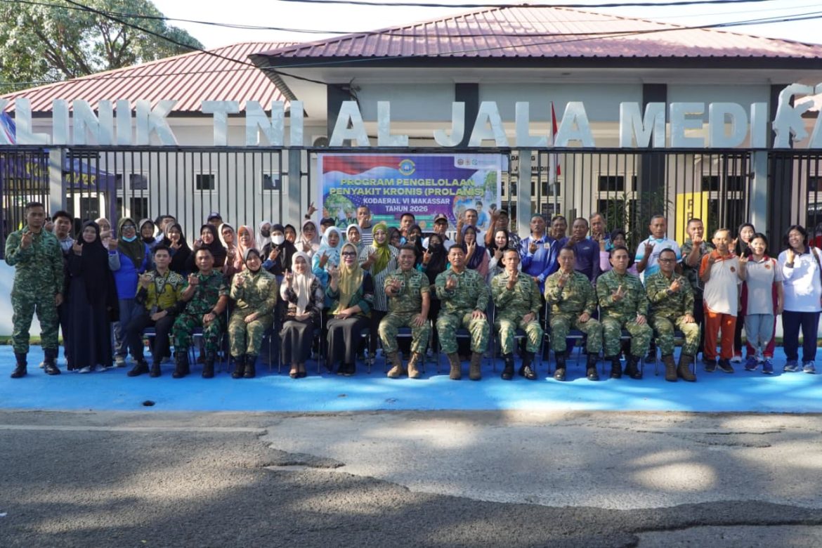 TNI AL Kodaeral VI Gelar Program Pengelolaan Prolanis Tahun 2026