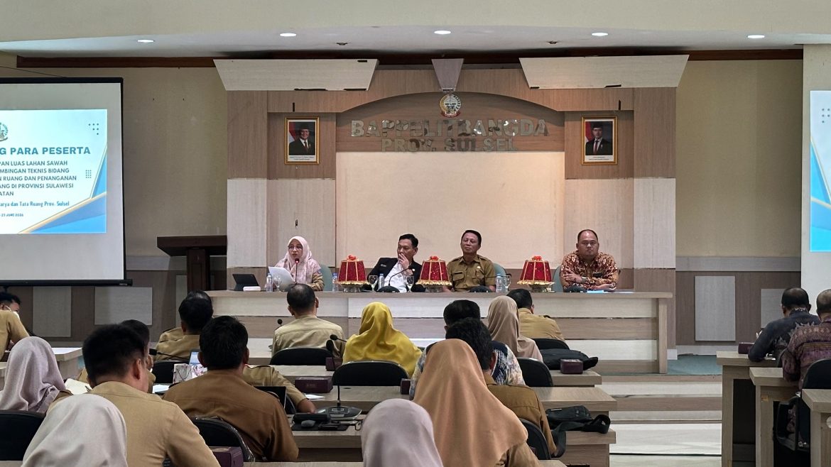 Percepat Penetapan KP2B, Kantah Wajo Aktif Sinkronkan Data Spasial di Forum Provinsi Sulsel