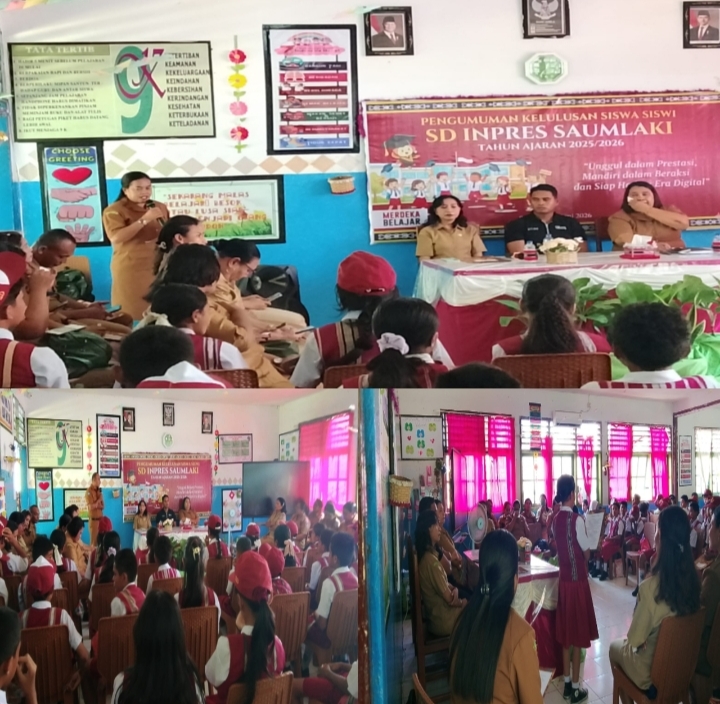 60 Siswa Siswi SD Inpres Saumlaki Cetak Hasil Sempurna, 100% Lulus Ujian Nasional
