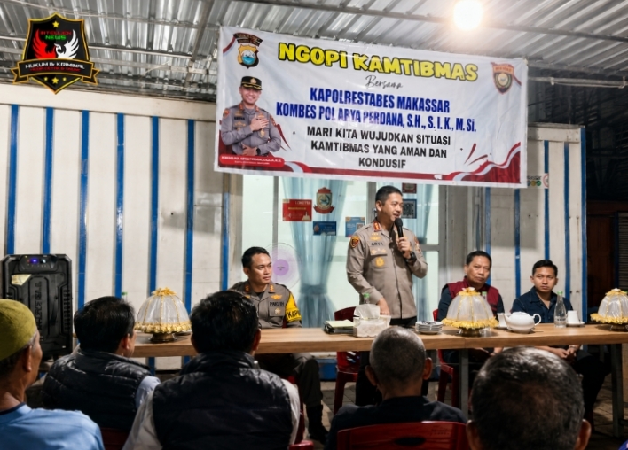 Ngopi Kamtibmas di Sudiang Raya, Kapolrestabes Makassar Soroti Begal dan Narkoba di Biringkanaya