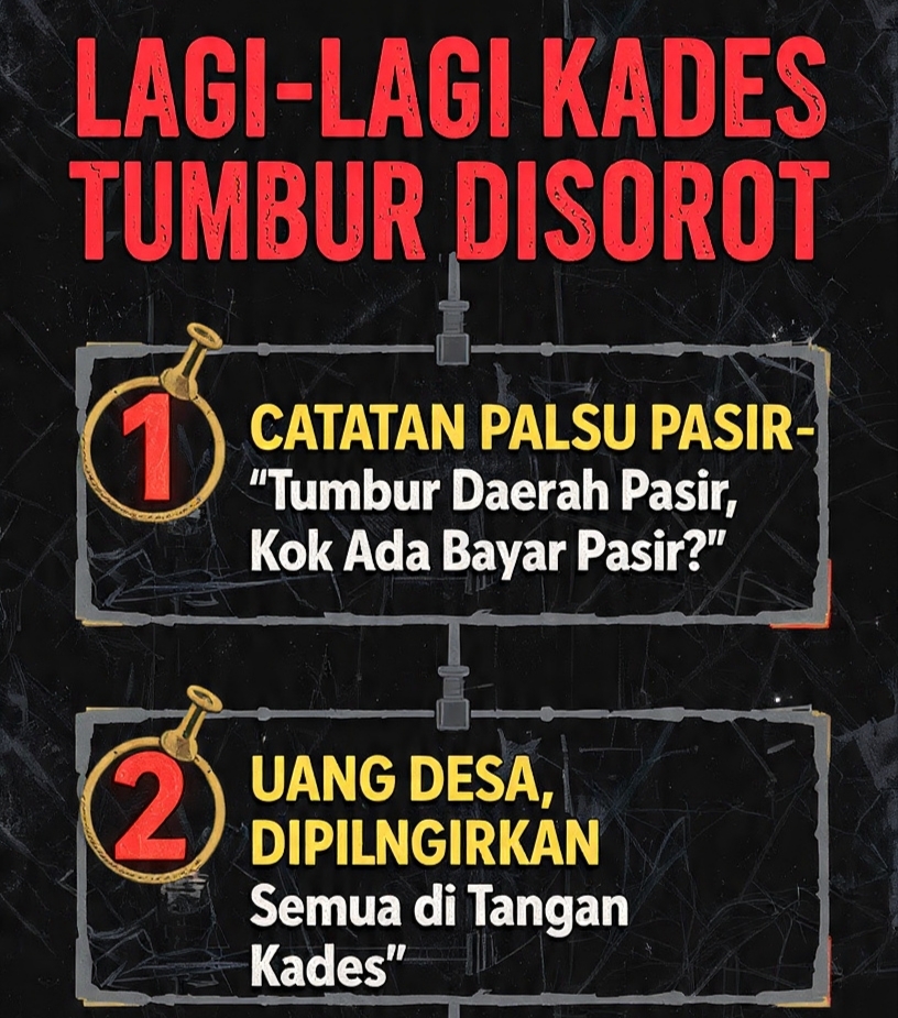 Lagi-Lagi Kades Tumbur Disorot Warga, Dana Gereja Diduga Catat Palsu