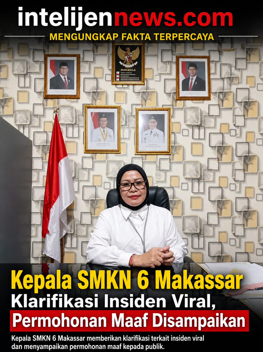Kepala SMKN 6 Makassar Klarifikasi Insiden Viral, Permohonan Maaf Disampaikan dan Perdamaian Dicapai