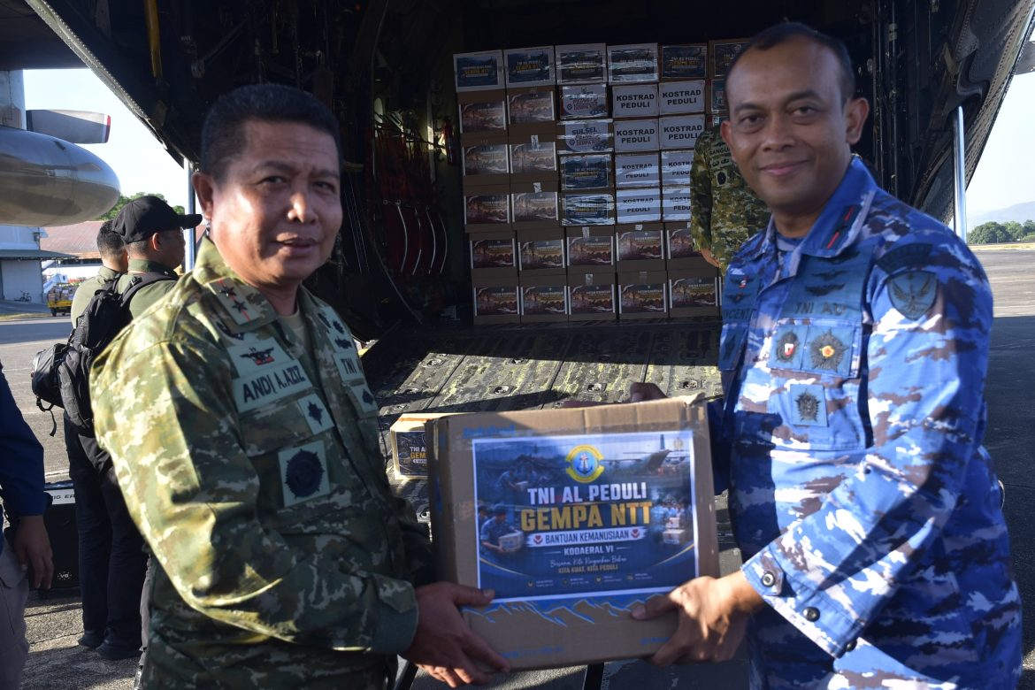 Peduli Korban Gempa NTT, Dankodaeral VI Bersama Forkopimda Sulsel Lepas Bantuan Kemanusiaan