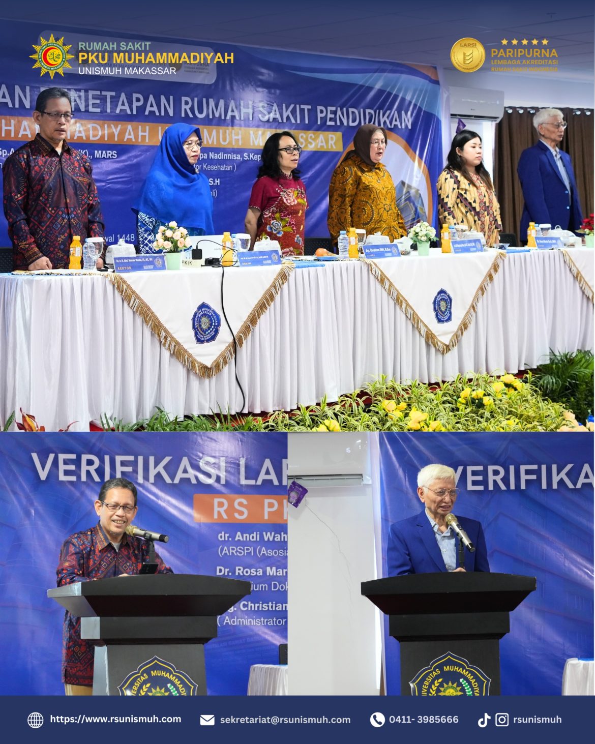 RS PKU Muhammadiyah Unismuh Makassar Jalani Verifikasi Menuju Penetapan sebagai Rumah Sakit Pendidikan