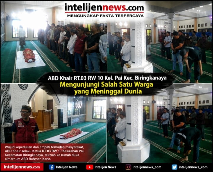 Ketua RT 03 RW 10 Kelurahan Pai, ABD Khair, Takziah ke Rumah Duka Almarhum ABD Rahman Kane