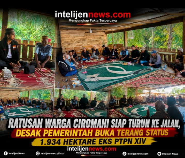 Ratusan Warga Ciromani Siap Turun ke Jalan, Pertanyakan Misteri 1.934 Hektare Eks PTPN XIV
