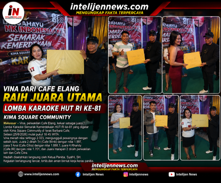 Vina dari Cafe Elang Tumbangkan Pesaing, Rebut Juara Utama Karaoke HUT RI ke-81