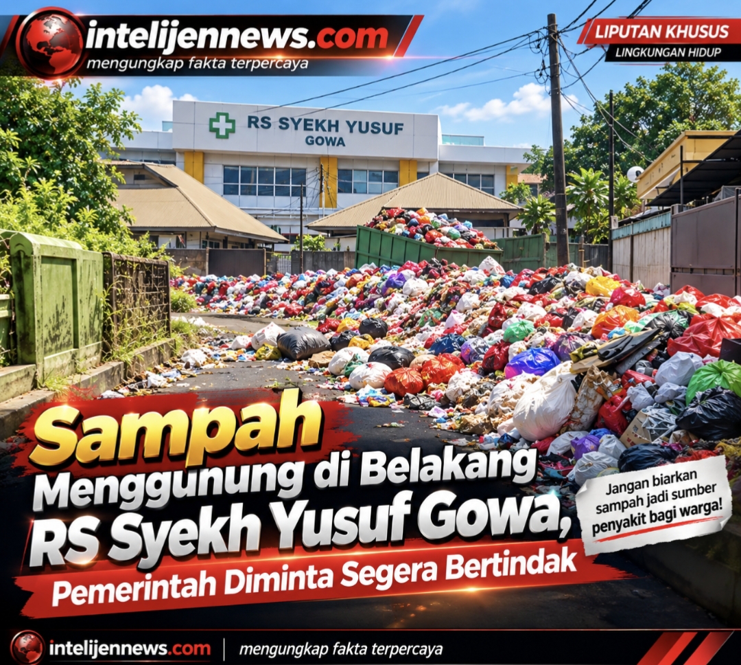 ‎Sampah Menggunung di Belakang RS Syekh Yusuf Gowa, Pemerintah Diminta Segera Bertindak