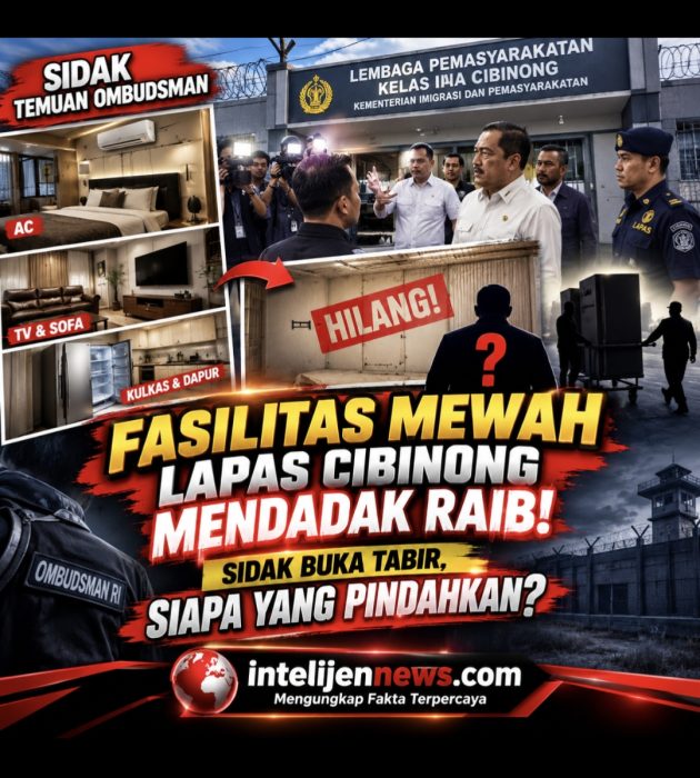 Fasilitas Mewah Lapas Cibinong Mendadak Raib! Sidak Buka Tabir, Siapa yang Pindahkan?”