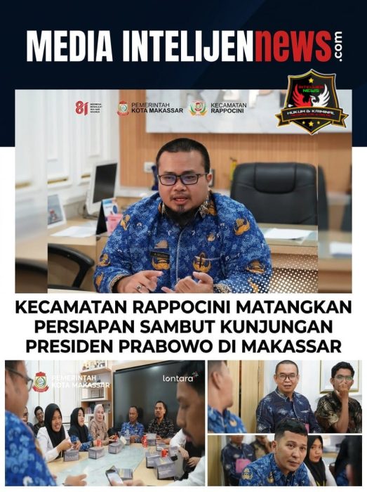 Kecamatan Rappocini Matangkan Persiapan Sambut Kunjungan Presiden Prabowo di Makassar