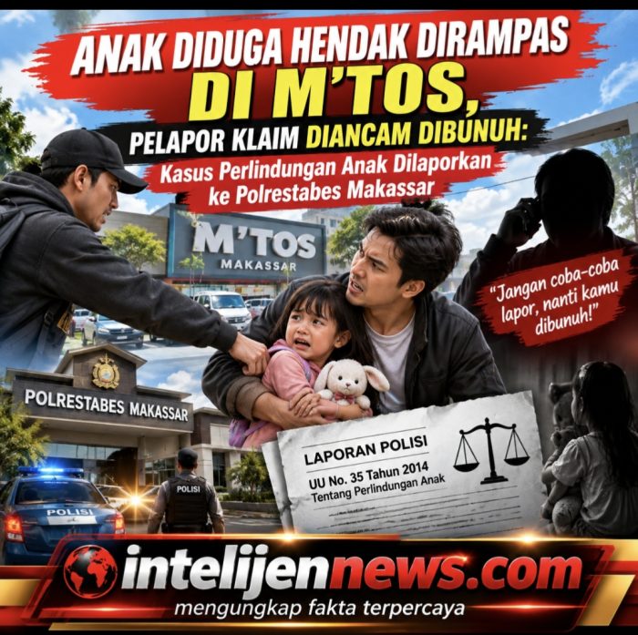 Anak Diduga Hendak Dirampas di M’TOS, Pelapor Klaim Diancam Dibunuh: Kasus Perlindungan Anak Dilaporkan ke Polrestabes Makassar