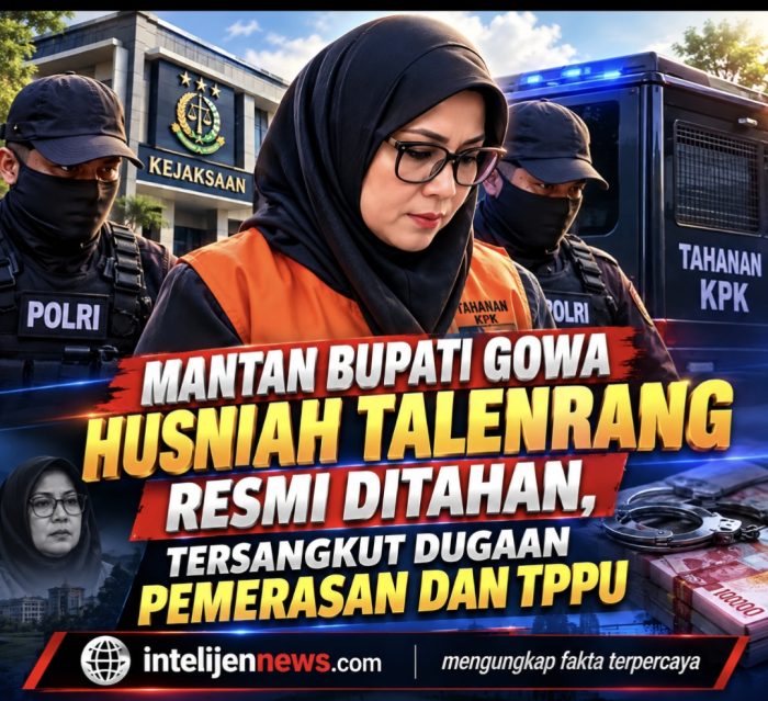 MANTAN BUPATI GOWA HUSNIAH TALENRANG RESMI DITAHAN, TERSANGKUT DUGAAN PEMERASAN DAN TPPU